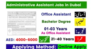 Latest Administrative Assistant Jobs in Dubai 2025